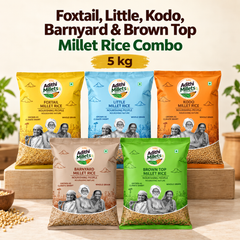 Dr. Khadar Millet Combo - Browntop, Kodo, Little, Barnyard, and Foxtail 5Kg