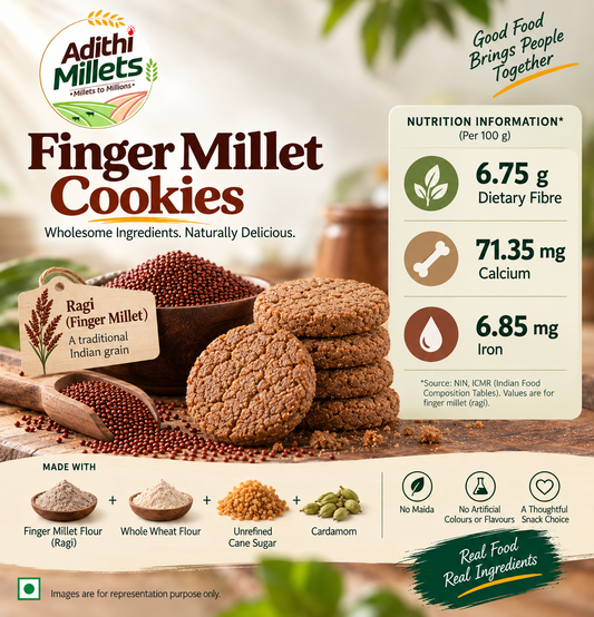 Finger millet cookies