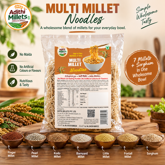 Navagrain Multi Millet Noodles with Masala – 192 g