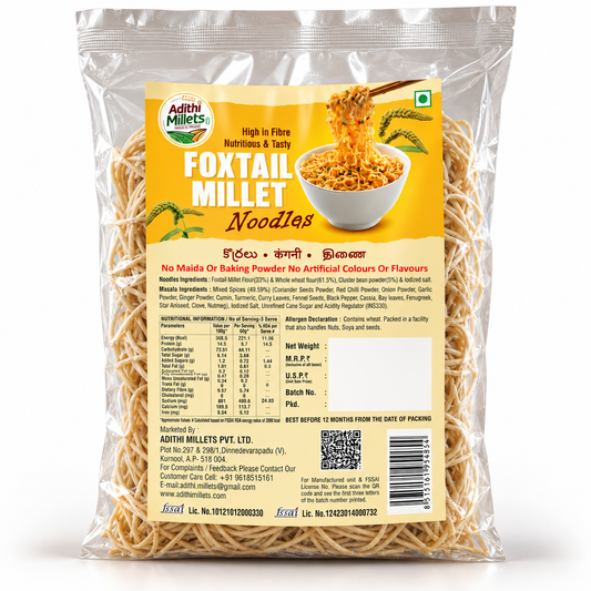 Foxtail Millet Noodles with Masala – 192 g