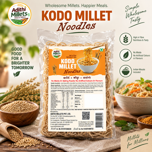 Kodo Millet Noodles with Masala – 192 g