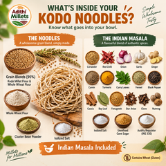 Kodo Millet Noodles with Masala – 192 g