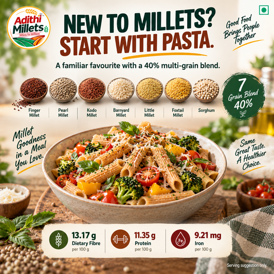 Multi Millet Macaroni Pasta with Masala – 192 g