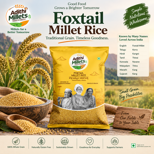 Adithi Foxtail Millet – Kurnool Korra | Thinai | Kangni | Navane