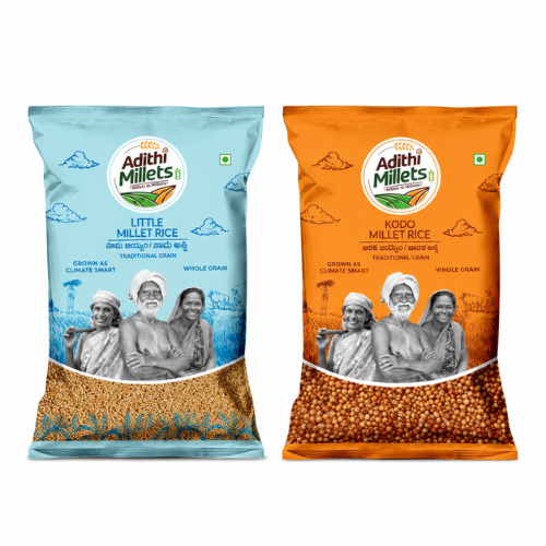 Little & Kodo Millet Rice Combo – 500g Each (1kg)
